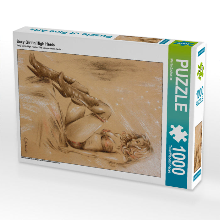 Sexy Girl in High Heels 2000 Teile Puzzle hoch - CALVENDO Foto-Puzzle'