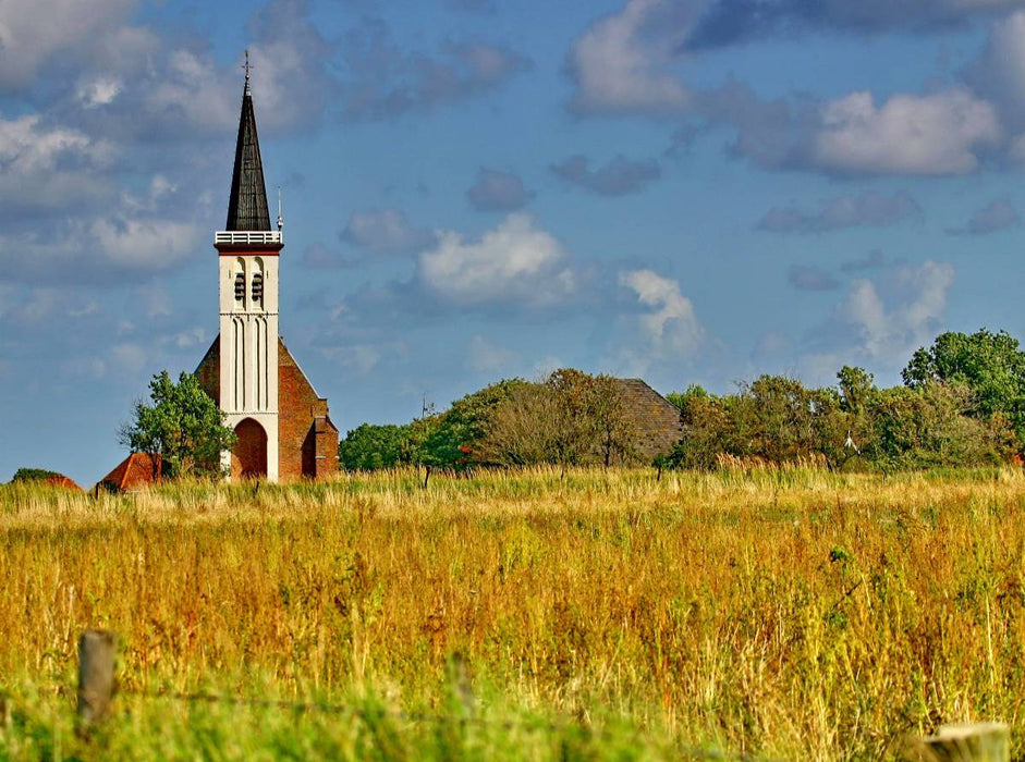 Kirche von Den Horn - CALVENDO Foto-Puzzle'