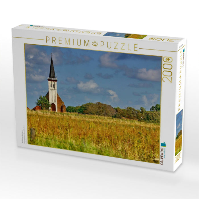 Kirche von Den Horn - CALVENDO Foto-Puzzle'