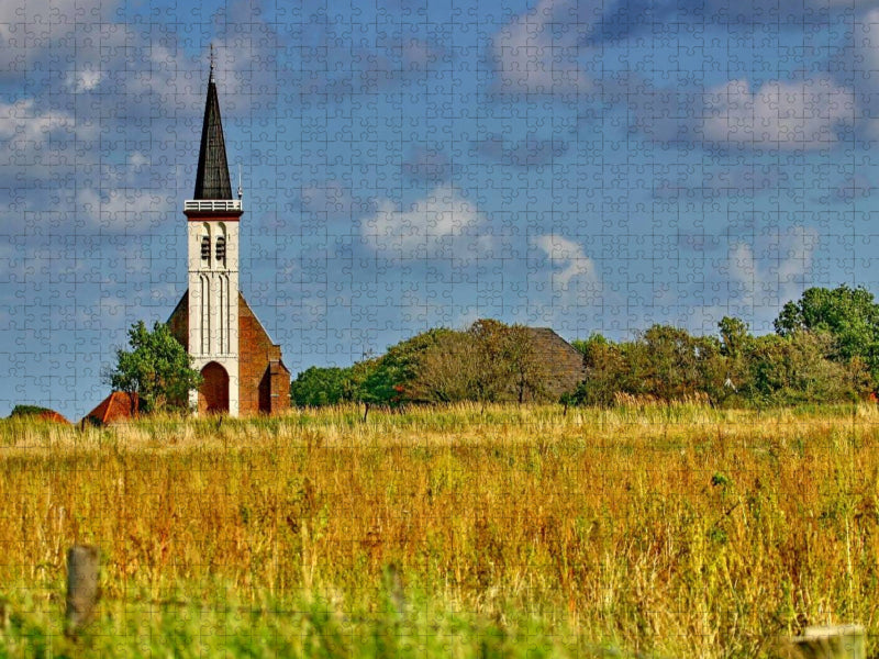 Kirche von Den Horn - CALVENDO Foto-Puzzle'