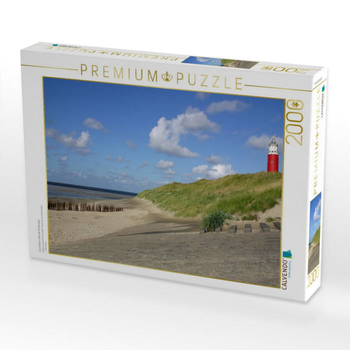 Leuchtturm bei de Kocksdorp - CALVENDO Foto-Puzzle'
