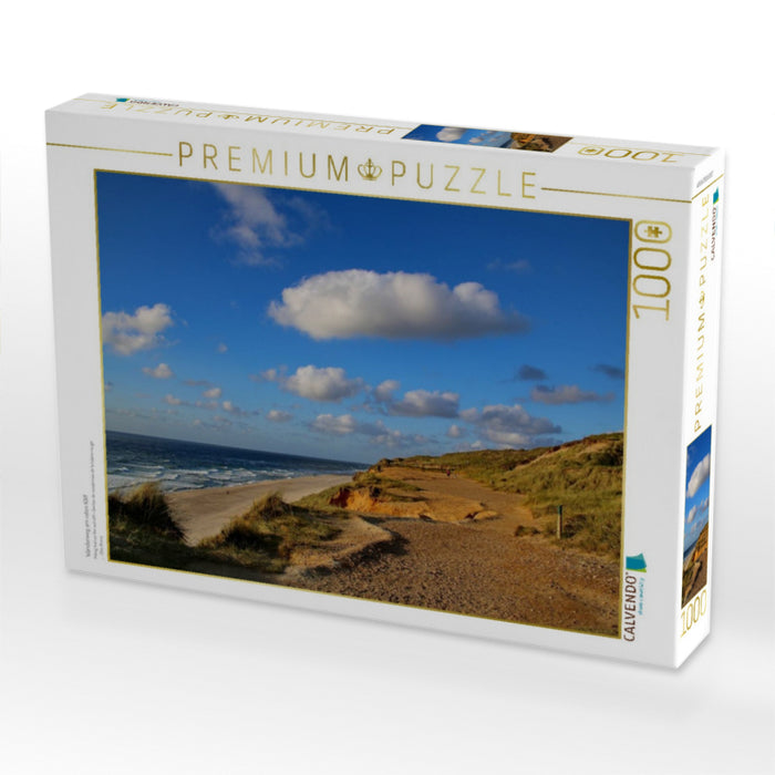 Wanderweg am roten Kliff - CALVENDO Foto-Puzzle'