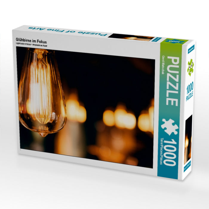 Glühbirne im Fokus 1000 Teile Puzzle quer - CALVENDO Foto-Puzzle'