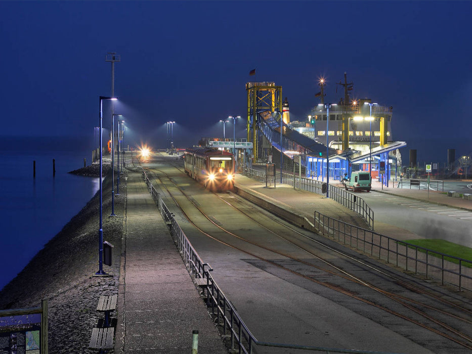 Night in Dagebüll Mole - CALVENDO photo puzzle 