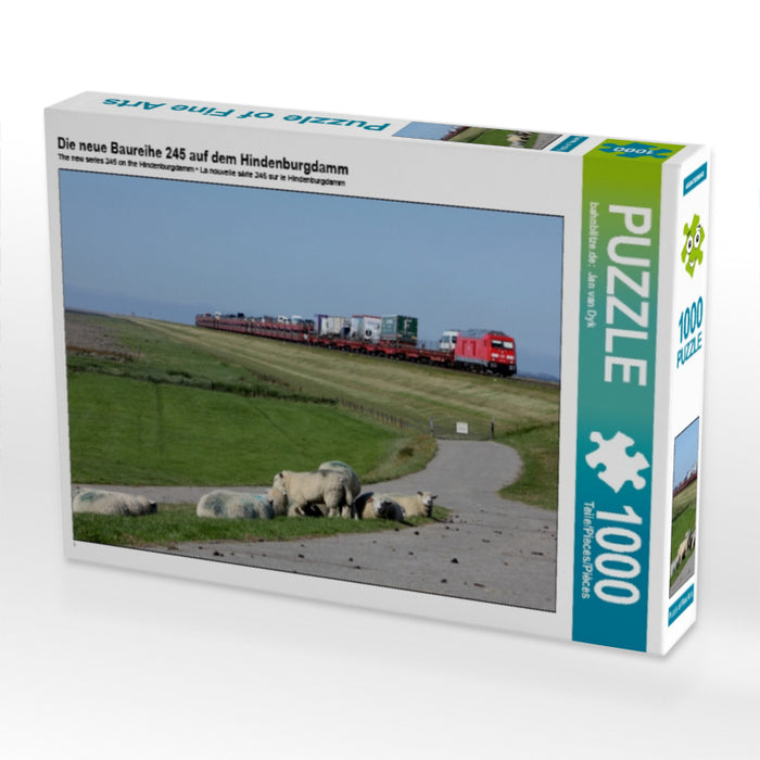 Die neue Baureihe 245 auf dem Hindenburgdamm 1000 Teile Puzzle quer - CALVENDO Foto-Puzzle'