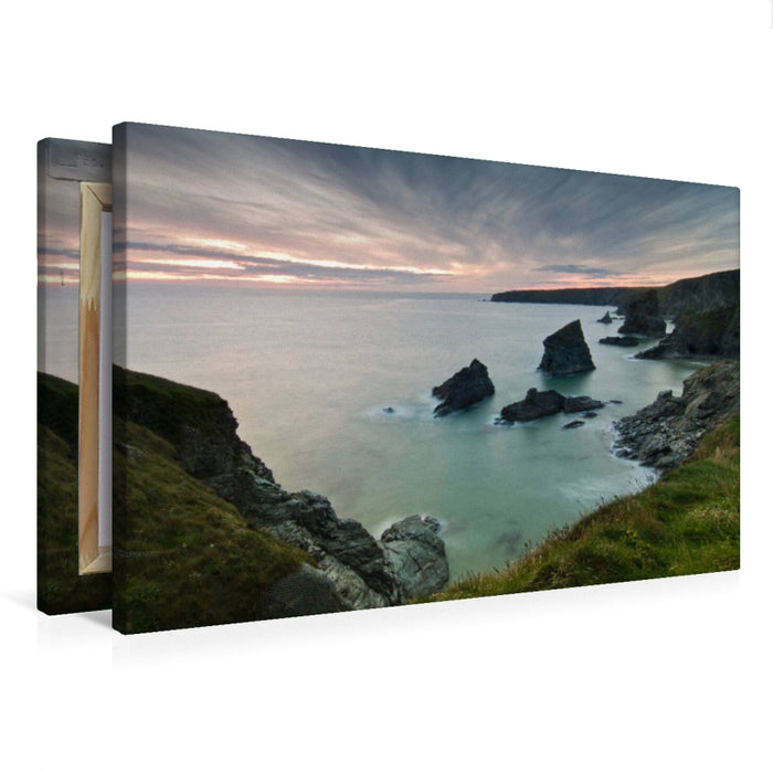Premium Textil-Leinwand Bedruthan Steps