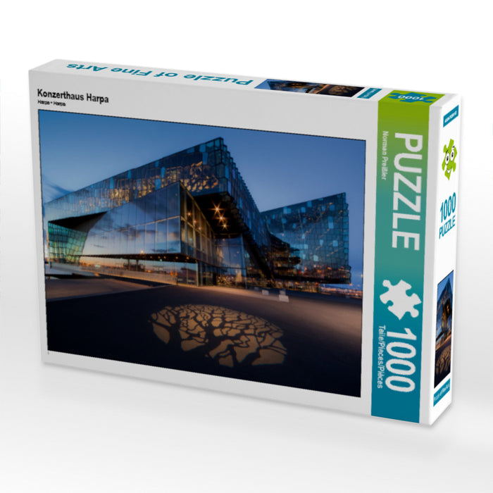 Konzerthaus Harpa 1000 Teile Puzzle quer - CALVENDO Foto-Puzzle'