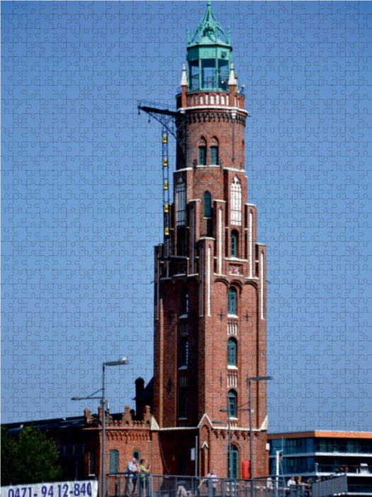 Simon-Loschen-Leuchtturm - BREMERHAVEN 1000 Teile Puzzle hoch - CALVENDO Foto-Puzzle'