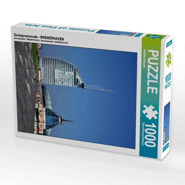 Deichpromenade - BREMERHAVEN 1000 Teile Puzzle hoch - CALVENDO Foto-Puzzle'