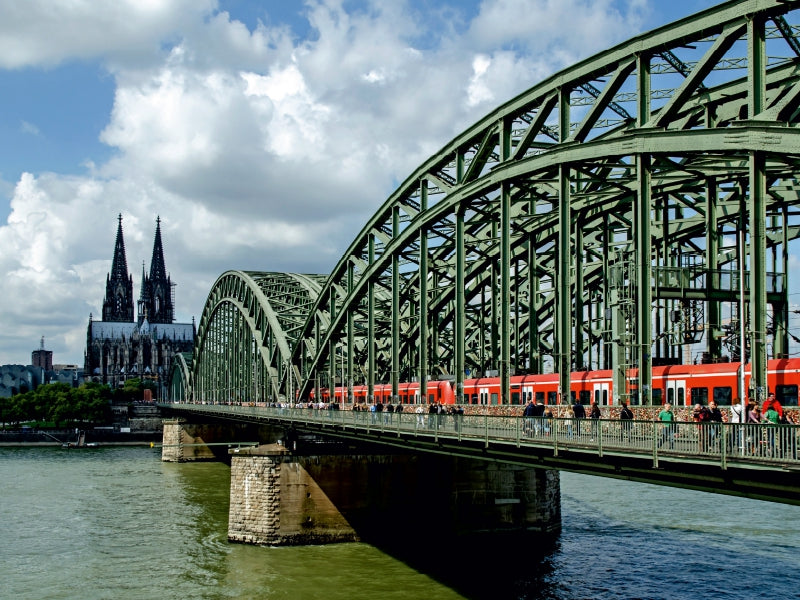 Hohenzollernbrücke und Dom 1000 Teile Puzzle quer - CALVENDO Foto-Puzzle'