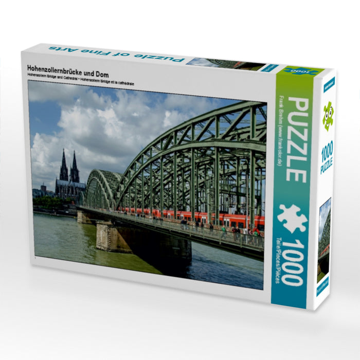 Hohenzollernbrücke und Dom 1000 Teile Puzzle quer - CALVENDO Foto-Puzzle'