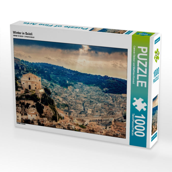 Winter in Scicli 1000 Teile Puzzle quer - CALVENDO Foto-Puzzle'