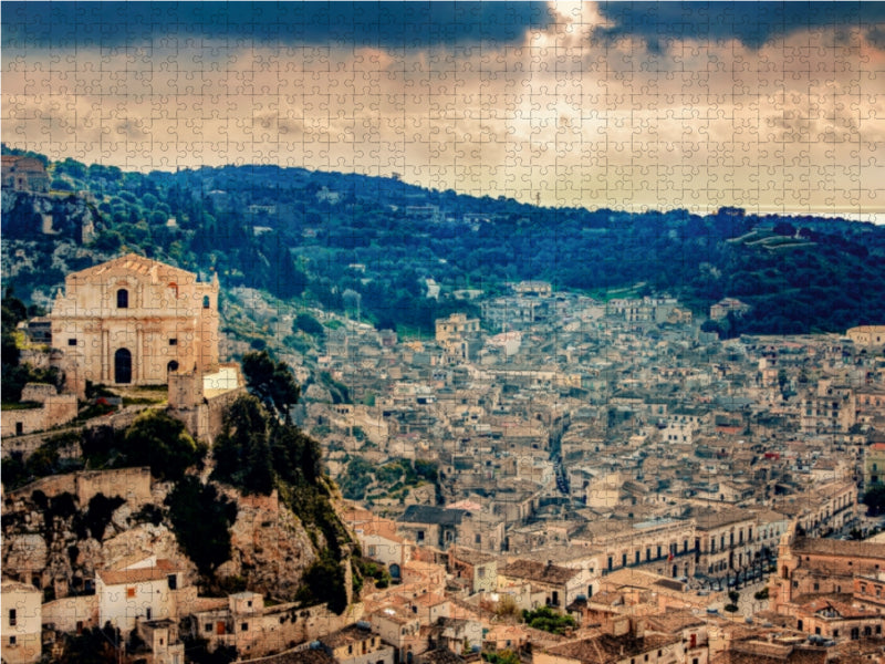 Winter in Scicli 1000 Teile Puzzle quer - CALVENDO Foto-Puzzle'