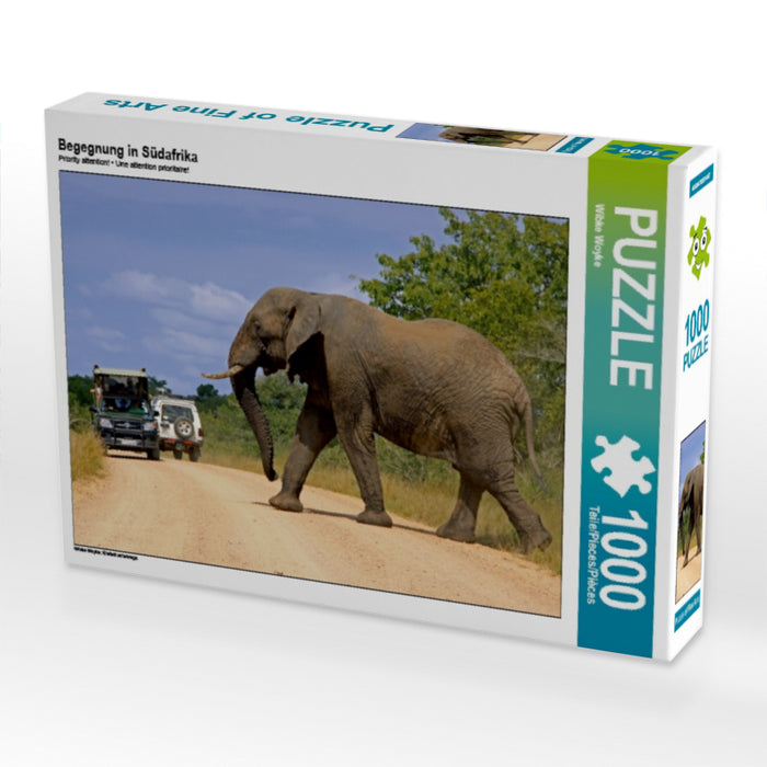 Encounter in South Africa - CALVENDO photo puzzle 