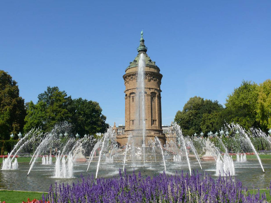 Wasserturm, Mannheim/Deutschland - CALVENDO Foto-Puzzle'