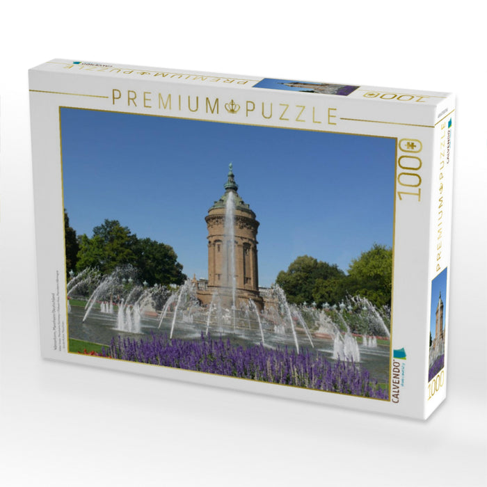 Wasserturm, Mannheim/Deutschland - CALVENDO Foto-Puzzle'