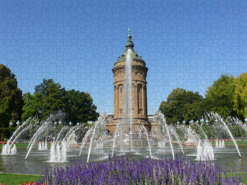 Wasserturm, Mannheim/Deutschland - CALVENDO Foto-Puzzle'