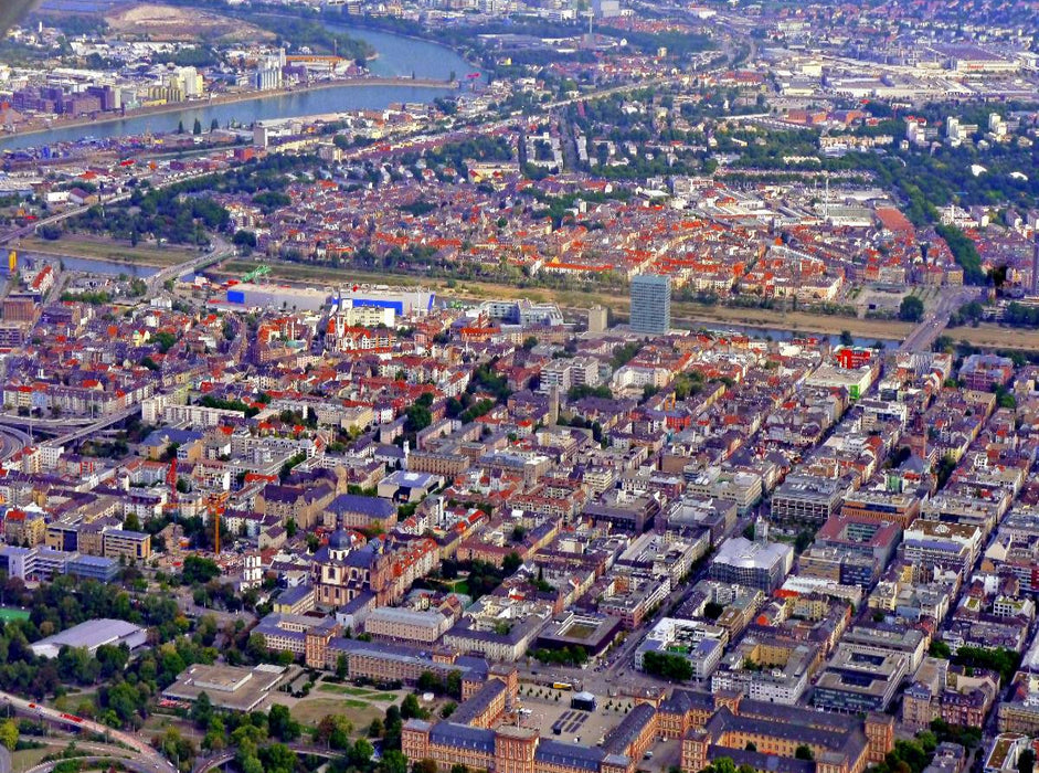 Innenstadt, Mannheim/Deutschland - CALVENDO Foto-Puzzle'