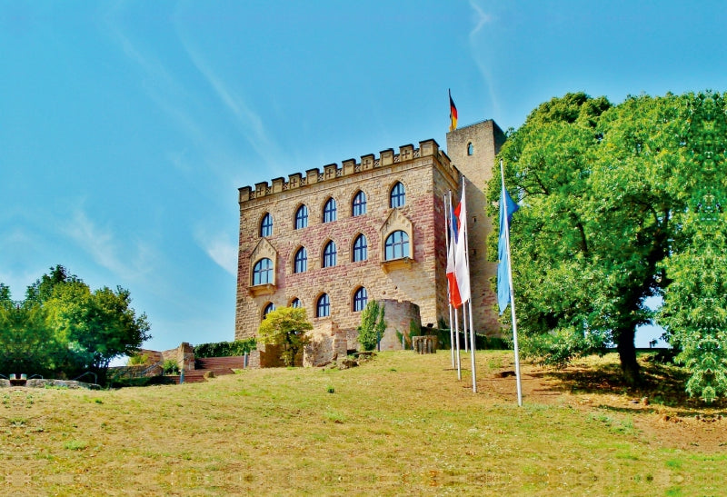 Premium Textil-Leinwand Hambacher Schloss