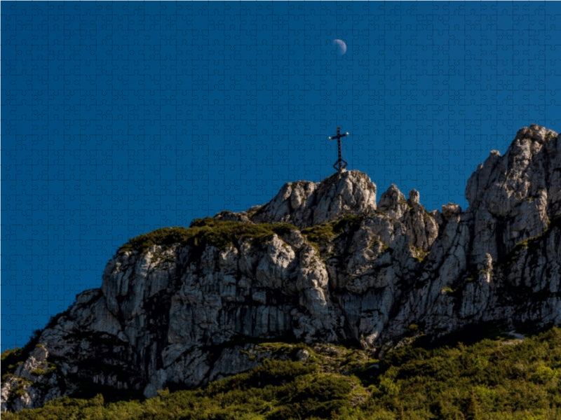 Kampenwand-Gipfel 1000 Teile Puzzle quer - CALVENDO Foto-Puzzle'