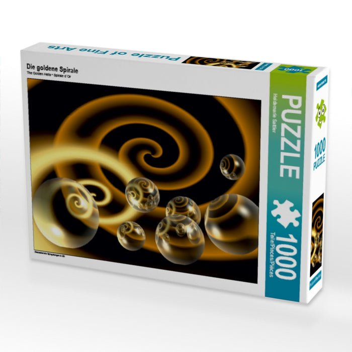 Die goldene Spirale 1000 Teile Puzzle quer - CALVENDO Foto-Puzzle'