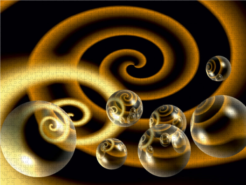 Die goldene Spirale 1000 Teile Puzzle quer - CALVENDO Foto-Puzzle'