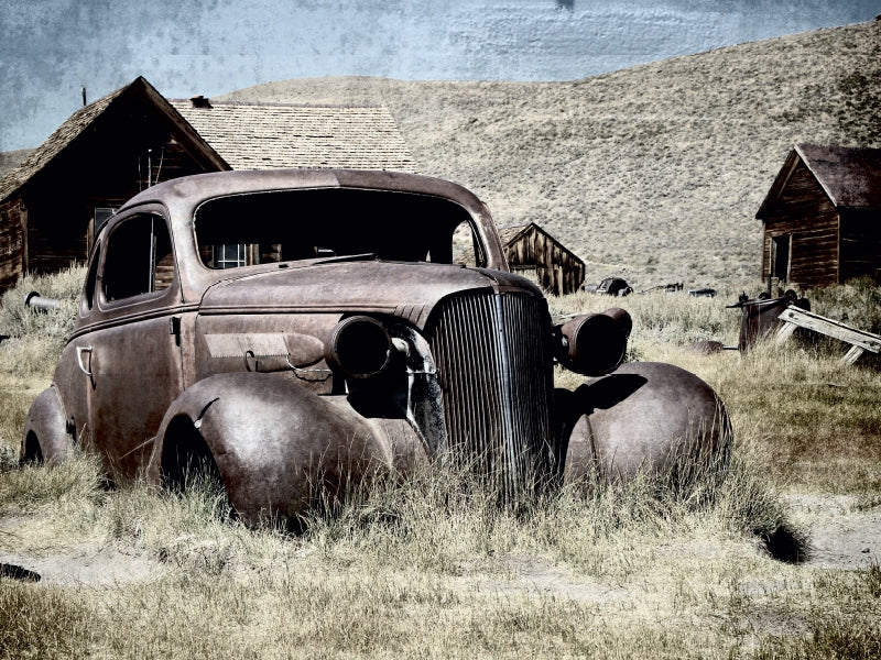Bodie - Historisches Autowrack 1000 Teile Puzzle quer - CALVENDO Foto-Puzzle'