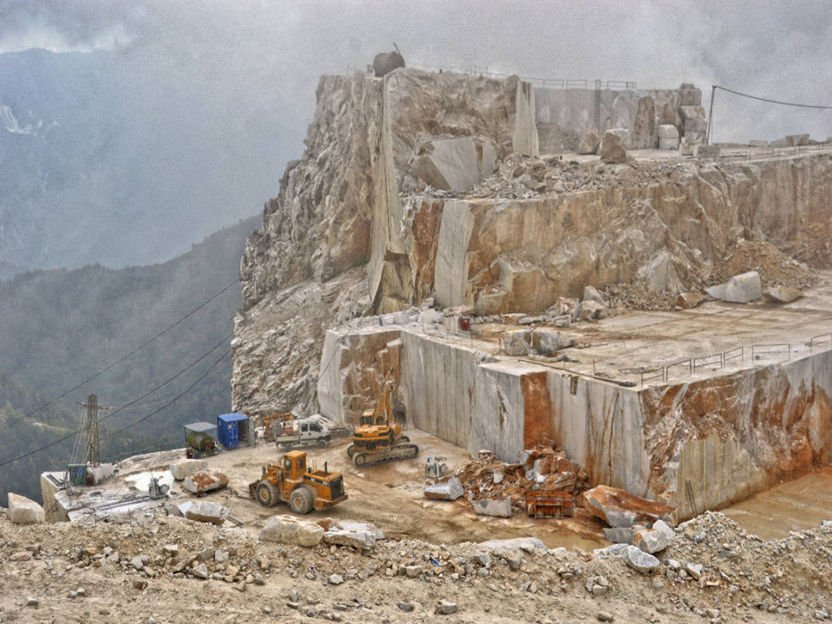 Marmor Abbau auf knapp 1000 m Höhe - CALVENDO Foto-Puzzle'