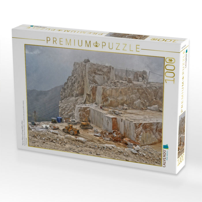 Marmor Abbau auf knapp 1000 m Höhe - CALVENDO Foto-Puzzle'