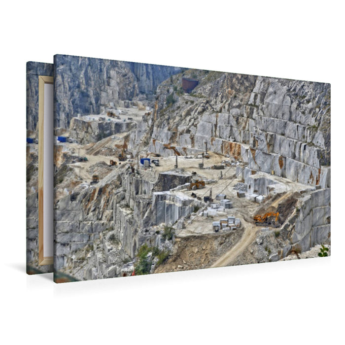 Premium Textil-Leinwand Carrara Abbauterrasse