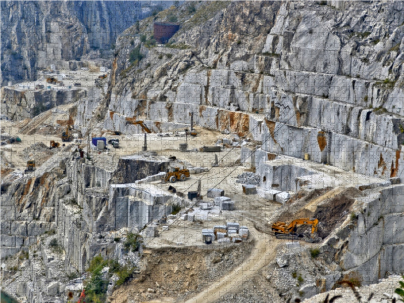 Carrara Abbauterrasse 1000 Teile Puzzle quer - CALVENDO Foto-Puzzle'