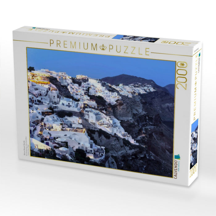 Oia zur blauen Stunde - CALVENDO Foto-Puzzle'