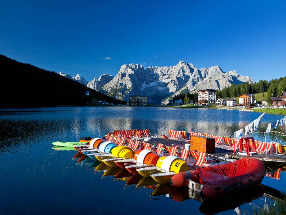 Boote am Misurinasee - CALVENDO Foto-Puzzle'
