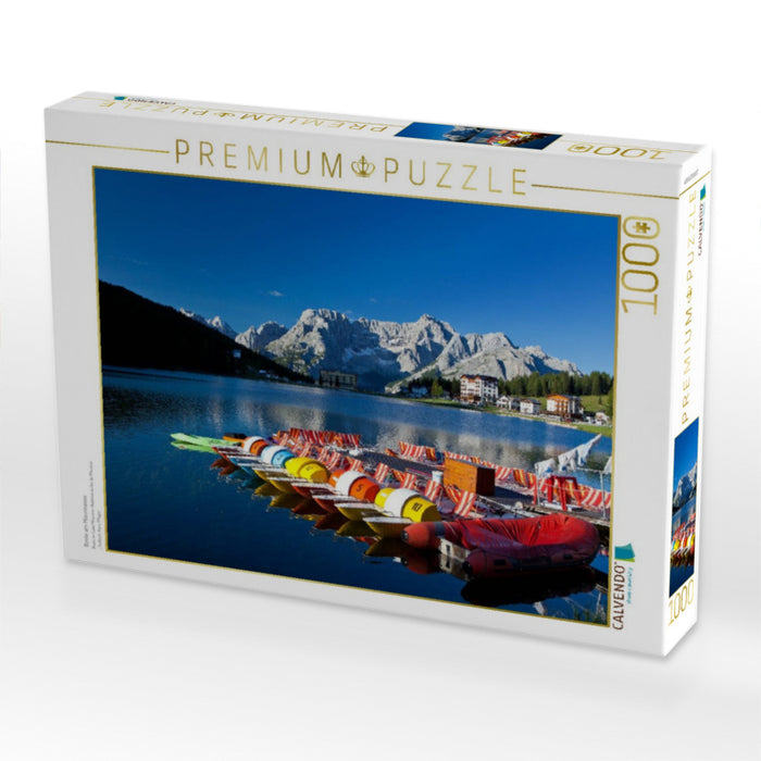 Boote am Misurinasee - CALVENDO Foto-Puzzle'