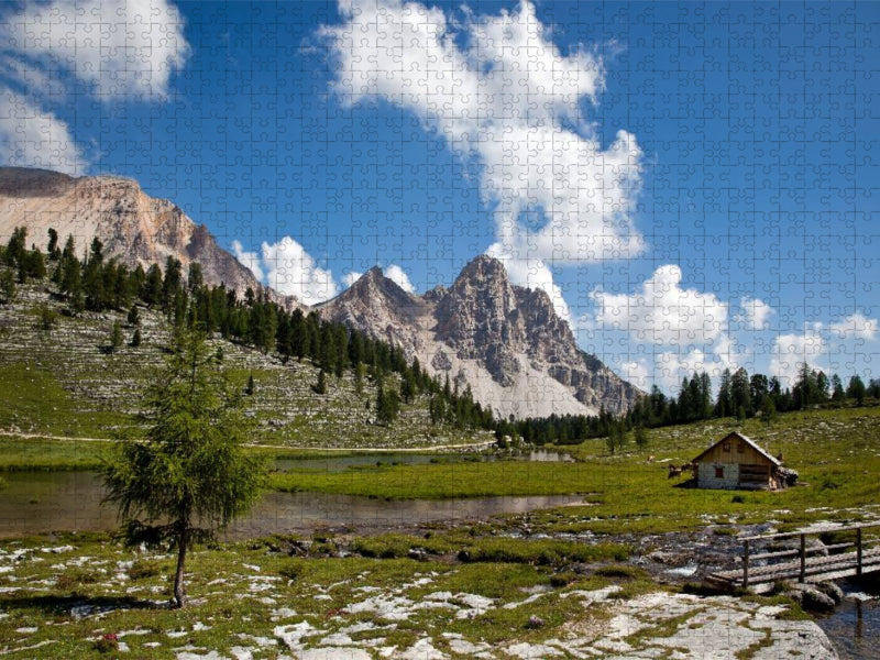 Auf der Fanes Alm - CALVENDO Foto-Puzzle'