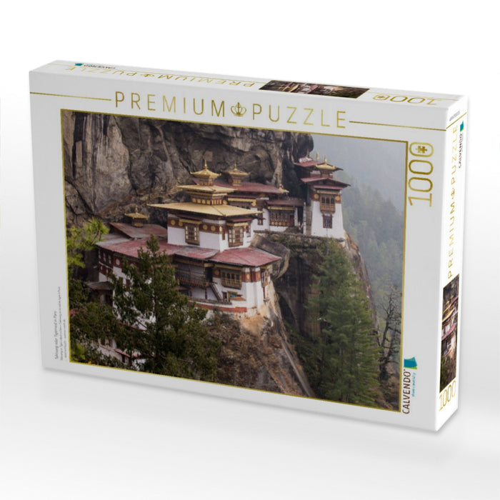 Taktsang oder Tigernest in Paro - CALVENDO Foto-Puzzle'