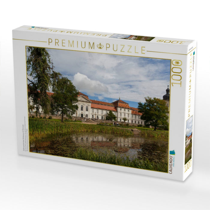 Seitenansicht des Schlosses mit Terrasse - CALVENDO Foto-Puzzle'