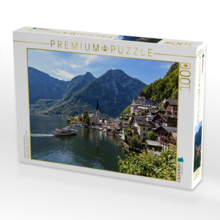 Schiffahrt auf dem Hallstätter See - CALVENDO Foto-Puzzle'