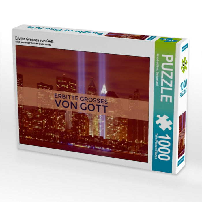 Erbitte Grosses von Gott 1000 Teile Puzzle quer - CALVENDO Foto-Puzzle'