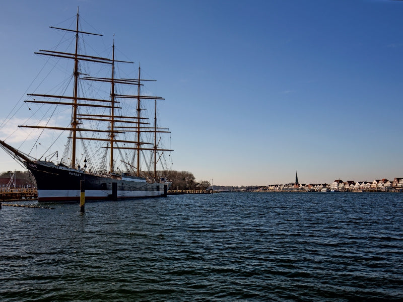 Blick vom Priwall auf die Passat und Travemünde 1000 Teile Puzzle quer - CALVENDO Foto-Puzzle'