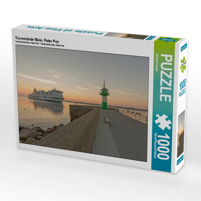 Travemünde Mole, Peter Pan - Puzzle photo CALVENDO 