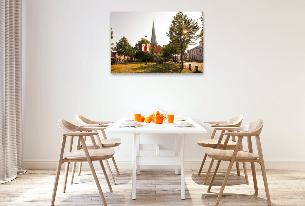 Premium Textil-Leinwand St. Lorenz Kirche