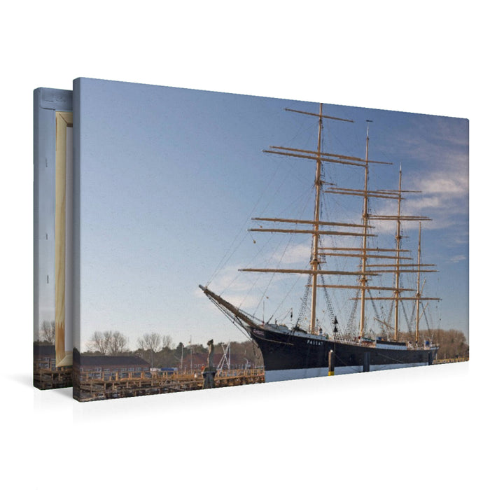 Premium Textil-Leinwand Segelschulschiff Passat