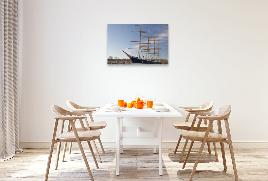 Premium Textil-Leinwand Segelschulschiff Passat