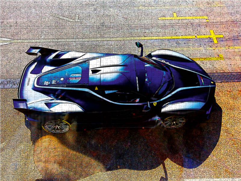 Ferrari Fxx auf der Rennstrecke 1000 Teile Puzzle quer - CALVENDO Foto-Puzzle'