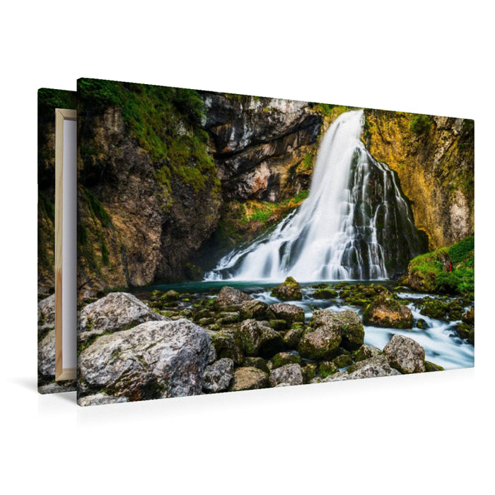 Premium Textil-Leinwand Gollinger Wasserfall