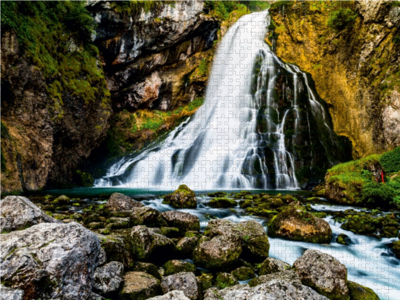 Gollinger waterfall - CALVENDO photo puzzle 