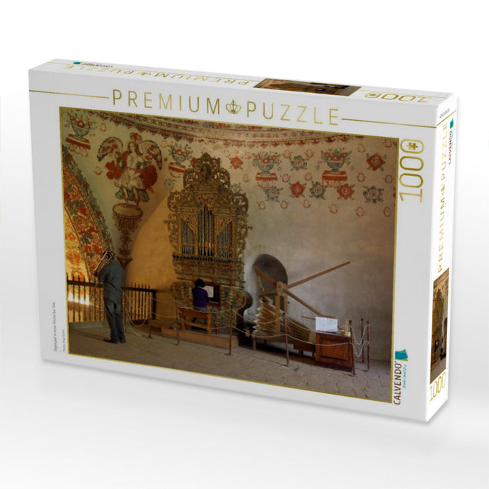 Orgelspiel in einer Kirche bei Tule - CALVENDO Foto-Puzzle'