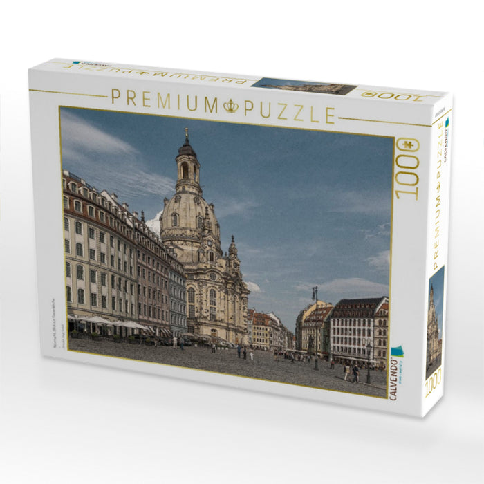 Neumarkt, Blick zur Frauenkirche - CALVENDO Foto-Puzzle'