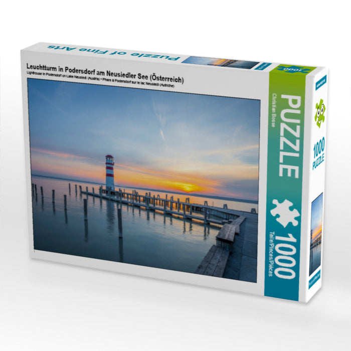 Leuchtturm in Podersdorf am Neusiedler See (Österreich) 1000 Teile Puzzle quer - CALVENDO Foto-Puzzle'